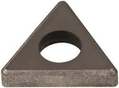 Made in USA - 1/2" Inscribed Circle, Triangle Shim for Indexables - Carbide, 1/8" Thick, ITSN Shim Style, Negative Rake - Eagle Tool & Supply