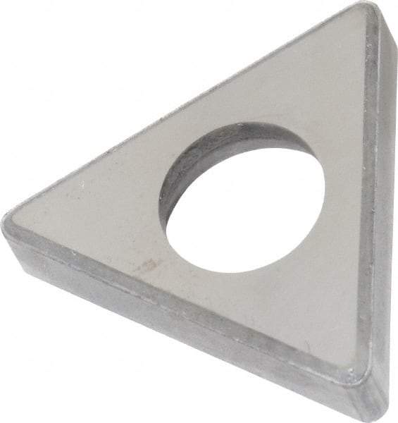 Made in USA - 1/2" Inscribed Circle, Triangle Shim for Indexables - Carbide, 3/16" Thick, ITSN Shim Style, Negative Rake - Eagle Tool & Supply