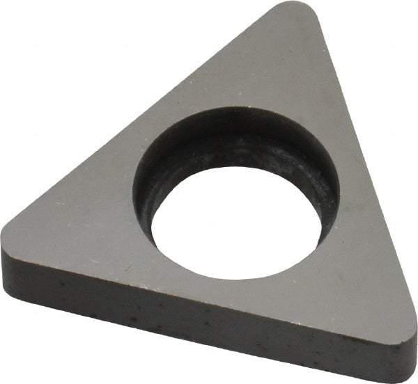 Made in USA - 5/8" Inscribed Circle, Triangle Shim for Indexables - Carbide, 3/16" Thick, ITSN Shim Style, Negative Rake - Eagle Tool & Supply