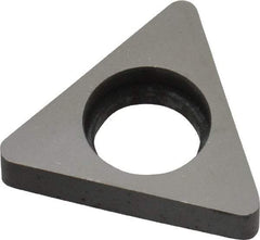 Made in USA - 5/8" Inscribed Circle, Triangle Shim for Indexables - Carbide, 3/16" Thick, ITSN Shim Style, Negative Rake - Eagle Tool & Supply