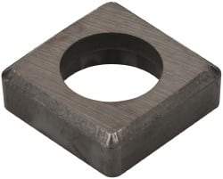 Made in USA - 5/8" Inscribed Circle, Square Shim for Indexables - Carbide, 3/16" Thick, ISSN Shim Style, Negative Rake - Eagle Tool & Supply