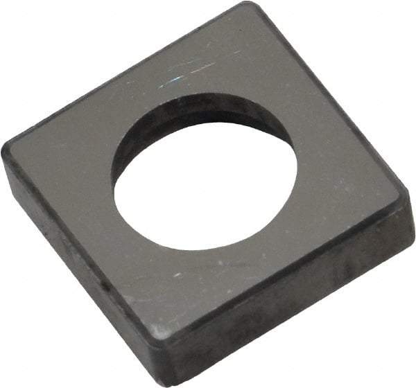 Made in USA - 3/4" Inscribed Circle, Square Shim for Indexables - Carbide, 3/16" Thick, ISSN Shim Style, Negative Rake, Left Hand Cut - Eagle Tool & Supply
