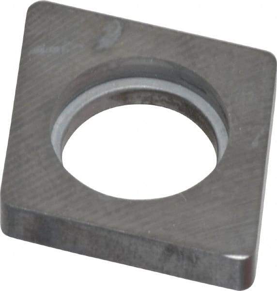 Made in USA - 3/4" Inscribed Circle, Diamond (Shape) Shim for Indexables - Carbide, 3/16" Thick, ICSN Shim Style, Negative Rake, Left Hand Cut - Eagle Tool & Supply