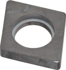 Made in USA - 3/4" Inscribed Circle, Diamond (Shape) Shim for Indexables - Carbide, 3/16" Thick, ICSN Shim Style, Negative Rake, Left Hand Cut - Eagle Tool & Supply