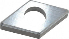 Made in USA - 5/8" Inscribed Circle, Diamond (Shape) Shim for Indexables - Carbide, 3/16" Thick, IDSN Shim Style, Negative Rake, Left Hand Cut - Eagle Tool & Supply