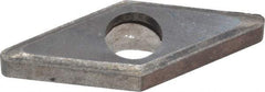 Made in USA - 3/8" Inscribed Circle, Diamond (Shape) Shim for Indexables - Carbide, 1/8" Thick, IVSN Shim Style, Negative Rake, Right Hand Cut - Eagle Tool & Supply