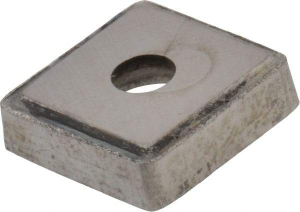 Made in USA - 1/2" Inscribed Circle, Square Shim for Indexables - Carbide, 1/8" Thick, PSQ Shim Style, Positive Rake - Eagle Tool & Supply