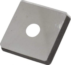 Made in USA - 3/4" Inscribed Circle, Square Shim for Indexables - Carbide, 1/8" Thick, PSQ Shim Style, Positive Rake - Eagle Tool & Supply