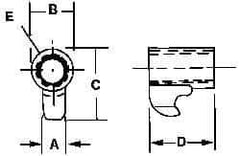 Kennametal - Series A2, Clamp for Indexables - Left Hand Cut, Compatible with 125.616 Clamp Screws - Eagle Tool & Supply
