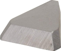 Made in USA - 3/8" Inscribed Circle, Triangle, T Chipbreaker for Indexables - Left Hand, Right Hand Cut, 0.094" Thick, 0.047" Effective Width, Carbide - Eagle Tool & Supply