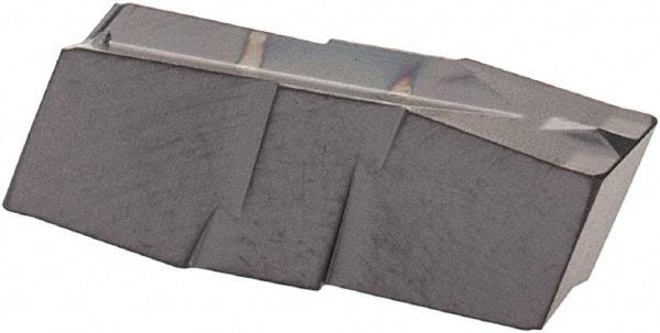 Iscar - 398020GIP Grade IC908, 3.98mm Cutting Width Carbide Grooving Insert - Neutral, 0.2mm Corner Radius, TiAlN Finish - Eagle Tool & Supply