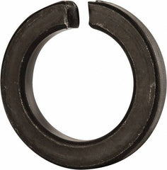 Value Collection - 1-5/8", 1.633" ID, 0.389" Thick Split Lock Washer - Grade 8 Spring Steel, Uncoated, 1.633" Min ID, 1.663" Max ID, 2.553" Max OD - Eagle Tool & Supply