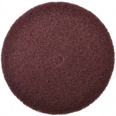 3M - 6" Fine Grade Aluminum Oxide Deburring Disc - 1/2" Center Hole, Arbor Connection, Maroon, 4,000 Max RPM - Eagle Tool & Supply