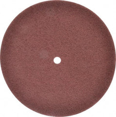 3M - 12" Very Fine Grade Aluminum Oxide Deburring Disc - 3/4" Center Hole, Arbor Connection, Maroon, 1,900 Max RPM - Eagle Tool & Supply