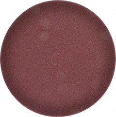 3M - 12" Very Fine Grade Aluminum Oxide Deburring Disc - 1-1/4" Center Hole, Arbor Connection, Maroon, 1,900 Max RPM - Eagle Tool & Supply