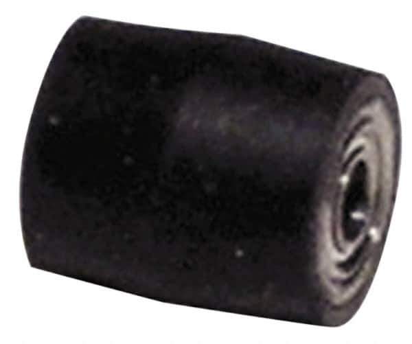 Dynabrade - 5/16" Diam x 3/8" Wide Contact Wheel - Crowned, 50 Duro Rubber Face - Eagle Tool & Supply