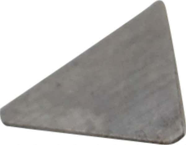 Made in USA - 1/4" Inscribed Circle, Triangle, T Chipbreaker for Indexables - Left Hand, Right Hand Cut, 0.063" Thick, 0.071" Effective Width, Carbide - Eagle Tool & Supply
