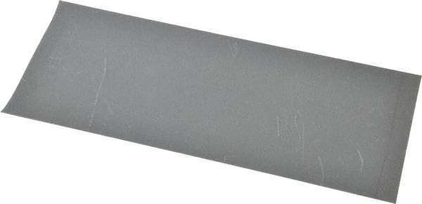 Norton - 320 Grit, Silicon Carbide Sanding Sheet - 9" Long x 3-2/3" Wide, Extra Fine Grade, B Weighted Paper Backing - Eagle Tool & Supply