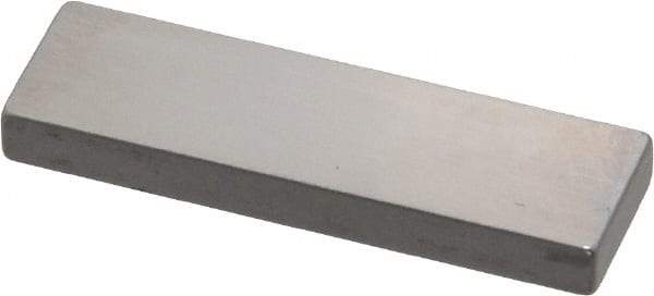 Mitutoyo - 0.124" Rectangular Steel Gage Block - Accuracy Grade 0, Includes Certificate of Inspection - Eagle Tool & Supply