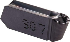 Iscar - 400200GIPY Grade IC907, 4mm Cutting Width Carbide Grooving Insert - Neutral, 2mm Corner Radius, TiAlN Finish - Eagle Tool & Supply