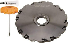 Kennametal - Arbor Hole Connection, 2-25/32" Depth of Cut, 8" Cutter Diam, Indexable Slotting Cutter - Eagle Tool & Supply