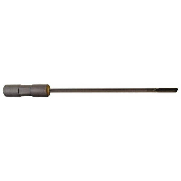 Made in USA - Letter O, 6" Flute Length, 7" Depth of Cut, Carbide-Tipped Shank, Single Flute Gun Drill - Eagle Tool & Supply