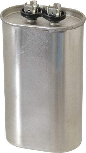 Value Collection - 50 Microfarad Motor Capacitor - 440 Volts, 2.91" Wide x 1.91" Deep x 4-3/4" High - Eagle Tool & Supply