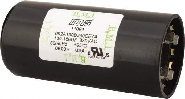 Value Collection - 130-156 Microfarad Motor Capacitor - 330 Volts - Eagle Tool & Supply