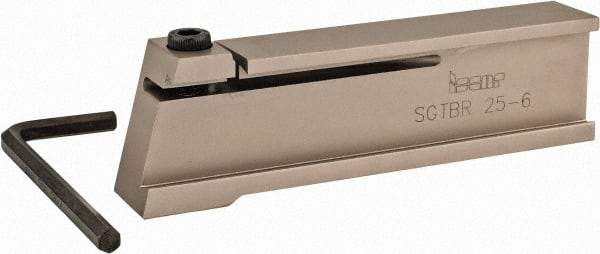 Iscar - Tool Block Style SGTBR, 26mm Blade Height, 120mm OAL, Indexable Cutoff Blade Tool Block - 32mm Shank Height, 20mm Shank Width, Reversible, Series Self Grip - Eagle Tool & Supply
