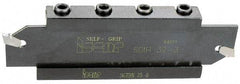 Iscar - Tool Block Style SGTBU, 1.26" Blade Height, 4-1/2" OAL, 2.15"& OAH, Indexable Cutoff Blade Tool Block - 1-1/2" Shank Height, 1.65" Shank Width, Reversible, Through Coolant - Eagle Tool & Supply