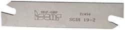 Iscar - 3/4" Blade Height, 1/16" Blade Width, 3.3858" OAL, Right Hand Cut, Double End Indexable Cut-Off Blade - SGIH Blade, Self Grip Series - Eagle Tool & Supply