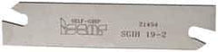 Iscar - 3/4" Blade Height, 1/16" Blade Width, 3.3858" OAL, Right Hand Cut, Double End Indexable Cut-Off Blade - SGIH Blade, Self Grip Series - Eagle Tool & Supply