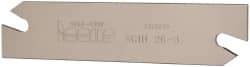 Iscar - 1.0236" Blade Height, 0.0945" Blade Width, 4.3307" OAL, Right Hand Cut, Double End Indexable Cut-Off Blade - SGIH Blade, Self Grip Series - Eagle Tool & Supply