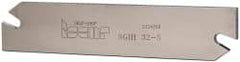Iscar - 1.2598" Blade Height, 0.1575" Blade Width, 5.9055" OAL, Right Hand Cut, Double End Indexable Cut-Off Blade - SGIH Blade, Self Grip Series - Eagle Tool & Supply