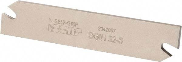 Iscar - 1.2598" Blade Height, 0.2047" Blade Width, 5.9055" OAL, Right Hand Cut, Double End Indexable Cut-Off Blade - SGIH Blade, Self Grip Series - Eagle Tool & Supply