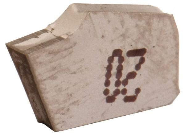 Iscar - GTN3 A IC20 Grade, 0.122" Cutting Width, Carbide Cutoff Insert - 0° Neutral Lead Angle, 0.0079" Cnr Rad, Single End - Eagle Tool & Supply