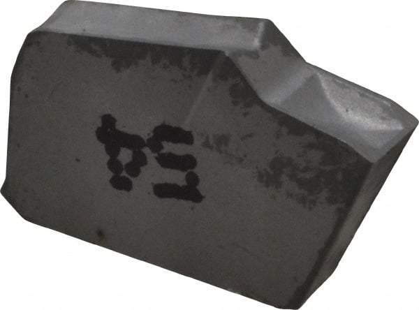 Iscar - GTN2.4 IC54 Grade, 0.0945" Cutting Width, Carbide Cutoff Insert - 0° Neutral Lead Angle, 0.0063" Cnr Rad, Single End - Eagle Tool & Supply