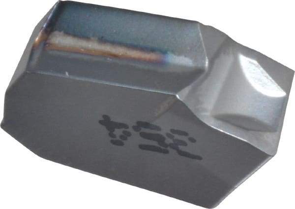 Iscar - GTR4.8 IC354 Grade, 0.189" Cutting Width, Carbide Cutoff Insert - 8° Right Hand Lead Angle, 0.011" Cnr Rad, TiCN Coated, Single End - Eagle Tool & Supply
