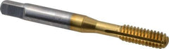 OSG - 1/4-20 UNC H8 Thread Limit Bottoming Thread Forming Tap - Cobalt, TiN Finish, 2-1/2" OAL, 1" Thread Length, Right Hand Thread, Series HY-PRO NRT - Eagle Tool & Supply