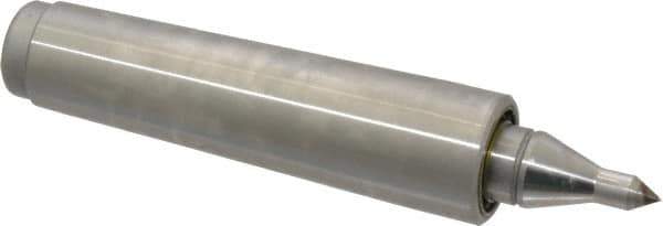 Royal Products - MT3 Taper Shank, 15/16" Head Diam 575 Lb Capacity Live Center - 5,000 Max RPM, 0.55" Point Diam, 1.1563" Point Len, 260 Lb Max Workpc, 4-27/32" OAL, 1/4" Tip Diam, Long Point - Eagle Tool & Supply