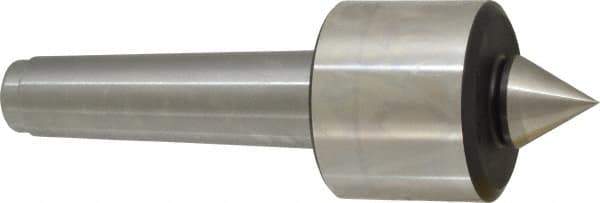 Royal Products - MT4 Taper Shank, 2.45" Head Diam 5,740 Lb Capacity Live Center - 4,500 Max RPM, 2.03" Head Length, 1-1/8" Point Diam, 1-3/16" Point Len, 750 Lb Max Workpc, 7-11/16" OAL, Standard Point - Eagle Tool & Supply