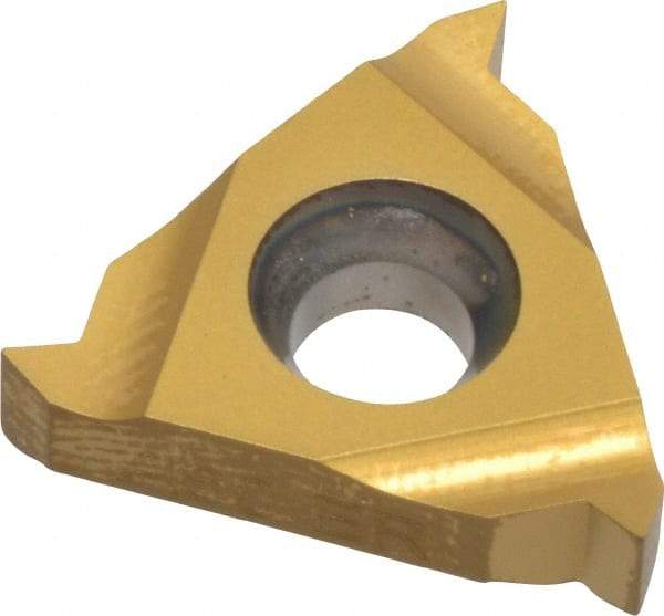 Carmex - 16ER External Right Hand 48-16 Partial Profile 60° Laydown Threading Insert - Grade MXC, TiN Coated Carbide - Eagle Tool & Supply