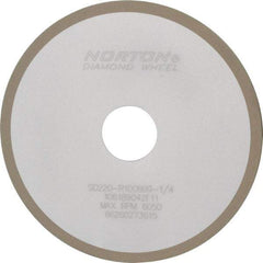 Norton - 6" Diam x 1-1/4" Hole x 1/8" Thick, 220 Grit Surface Grinding Wheel - Diamond, Type 1A1, Very Fine Grade, Resinoid Bond - Eagle Tool & Supply