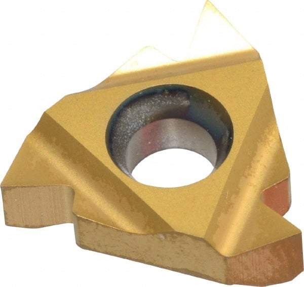 Carmex - 16IR Internal Right Hand 48-8 Partial Profile 60° Laydown Threading Insert - Grade MXC, TiN Coated Carbide - Eagle Tool & Supply