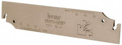 Iscar - 1.2598" Blade Height, 0.1339" Blade Width, 5.9055" OAL, Neutral Cut, Single End Indexable Cut-Off Blade - TGFH Blade, Sumo-Grip, Tang-Grip Series - Eagle Tool & Supply