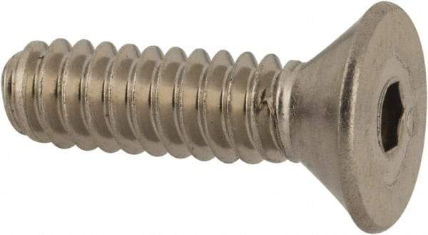 Value Collection - #6-32 UNC Hex Socket Drive, 82° Flat Screw - Grade 316 Stainless Steel, 1/2" OAL - Eagle Tool & Supply