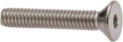 Value Collection - #8-32 UNC Hex Socket Drive, 82° Flat Screw - Grade 316 Stainless Steel, 1" OAL - Eagle Tool & Supply