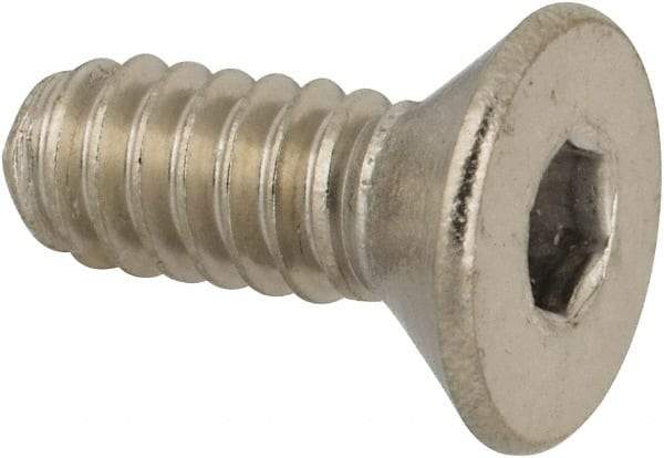 Value Collection - #10-24 UNC Hex Socket Drive, 82° Flat Screw - Grade 316 Stainless Steel, 1/2" OAL - Eagle Tool & Supply