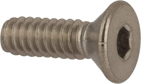 Value Collection - #10-24 UNC Hex Socket Drive, 82° Flat Screw - Grade 316 Stainless Steel, 5/8" OAL - Eagle Tool & Supply