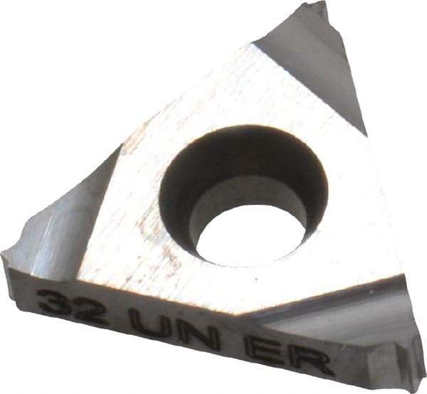 Carmex - 16ER External Right Hand 32 UN Laydown Threading Insert - Grade P30, Uncoated Coated Carbide - Eagle Tool & Supply